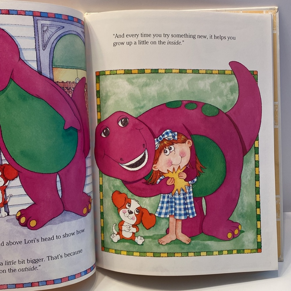 Vintage 1992 Book- Just Imagine- with Barney. Written by: Mary Shrode - Picture 9 of 16